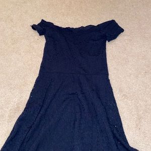 Navy lace dress